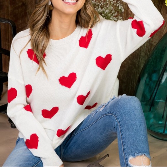 1 LEFT‼️Eat Your Heart Out Sweater - Picture 3 of 8